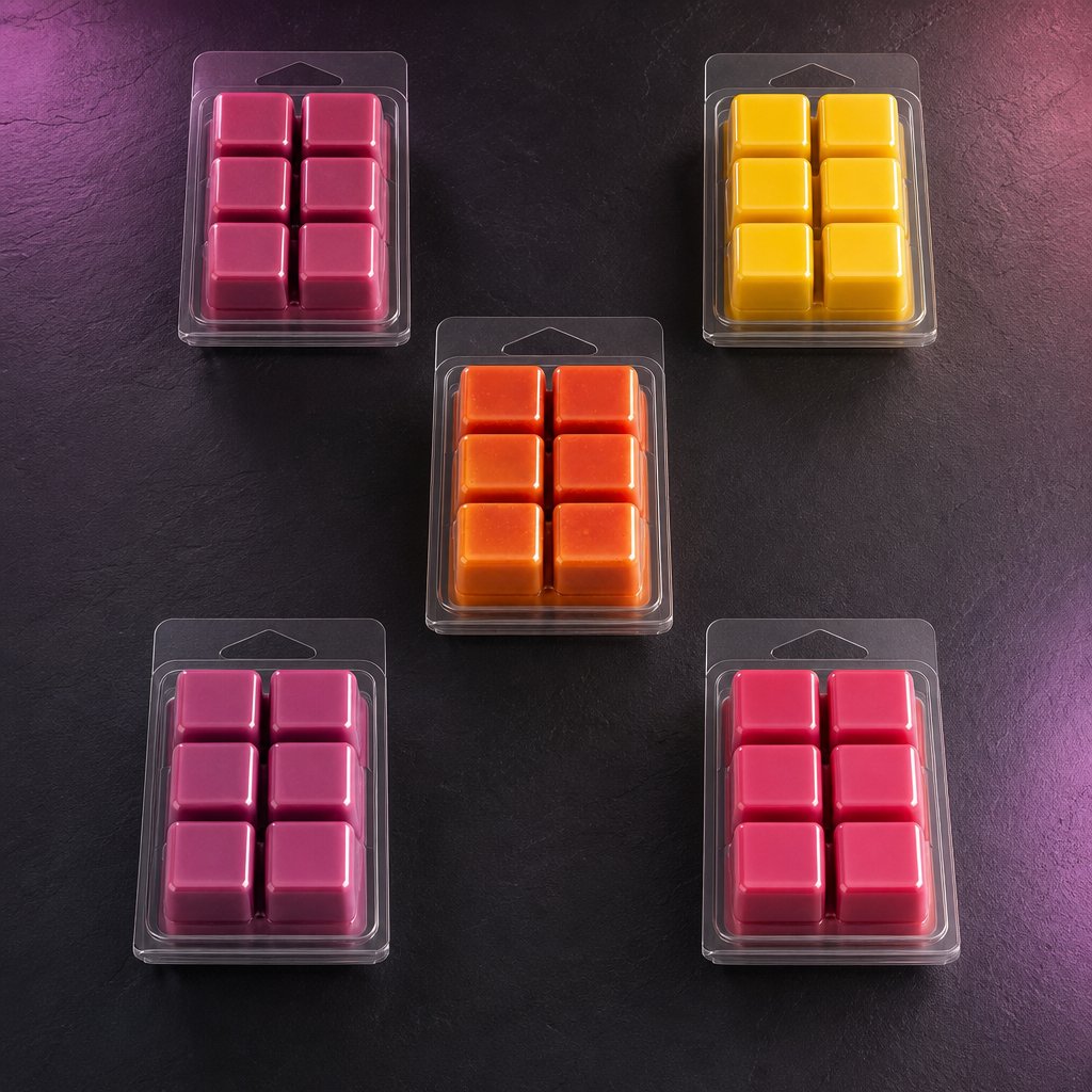 Craig's Scents branded wax melt presentation